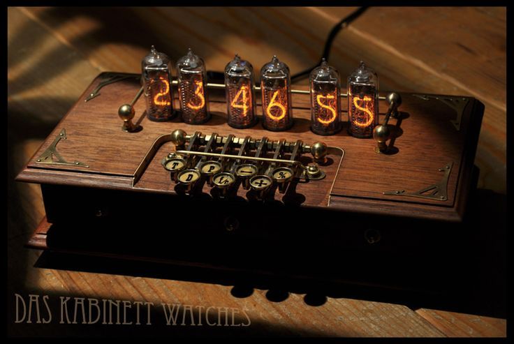 Nixie tubes calculator from Das Kabinett Watches